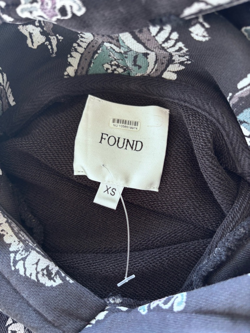 Found Monogram Hoodie Black Size XS - Picture 4 of 4